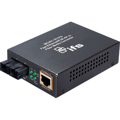 IFS MC100FX-TX-PoE Fiber to Ethernet Media Converter