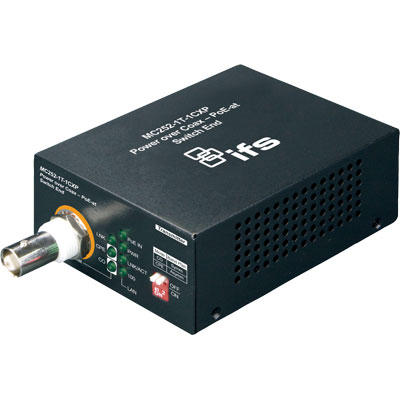 IFS MC252-1P-1CX power over coax media converter