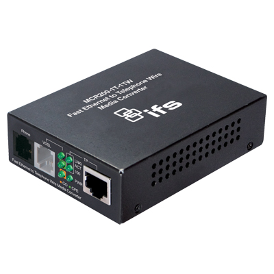 IFS MCR200-1T-1TW ethernet over telephone wire media converter