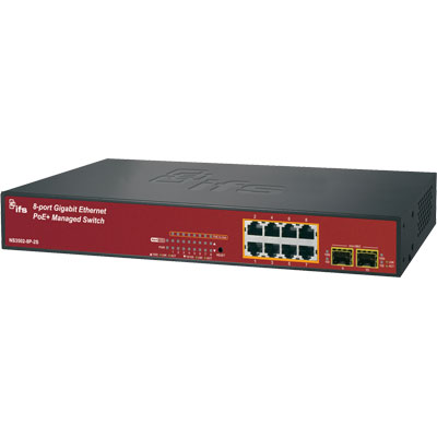 IFS NS3502-8P-2S 8 port gigabit PoE+ managed switch
