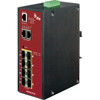 IFS NS3550-2T-8S 8 ports industrial gigabit managed switch