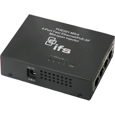 IFS POE201-MS/4 4-port fast ethernet network transmission