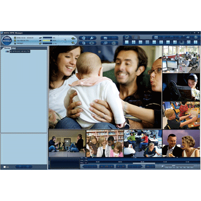 Messoa VMS816 CCTV software designed to handle video streaming data from multiple HD cameras
