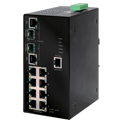 MobileView GE-DSH-82 industrial Ethernet managed switch