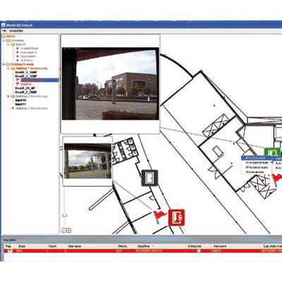 Nedap AEOS Graphical Alarm Handler with combined text & graphical alarm monitor