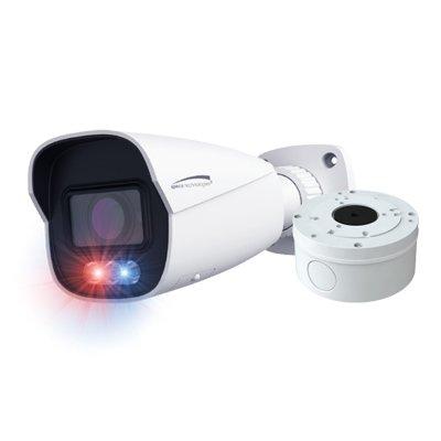 Speco Technologies O4BDD1M 4MP IP Bullet Camera with AI and Audio and Visual Deterrent, NDAA Compliant
