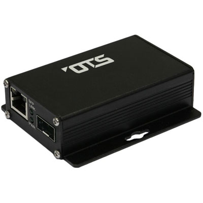 OT Systems ET1212Pp-S industrial 10/100/1000Base-TX (PoE+) to 1000Base-X SFP Ethernet media converter