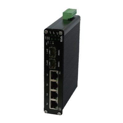 OT Systems ET4222-S-DR industrial IP CCTV self-configured Ethernet switch