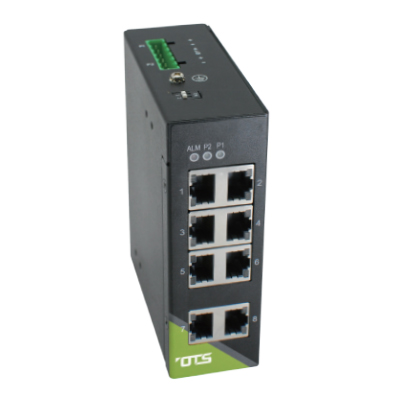 OT Systems IET8100-DR industrial unmanaged 8 port Ethernet switch