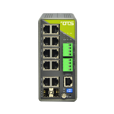 OT Systems IET8222MPpH-S-DR Hardened Managed 8-port 10/100/1000Base-T (PoE+) + 2-port 100/1000Base-FX SFP Ethernet switch