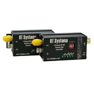 OT Systems NHD110DRMicro-SMT multi-mode 1-ch HD-SDI transmitter with data receiver