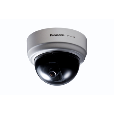 Panasonic WV-CF102 compact day / night fixed dome camera with ABS (adaptive black stretch)