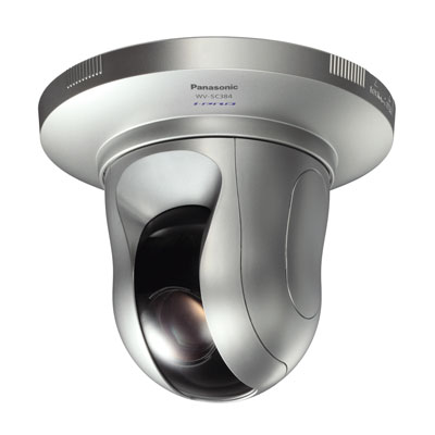 The WV-SC384, a feature rich PTZ i-Pro SmartHD dome camera from Panasonic