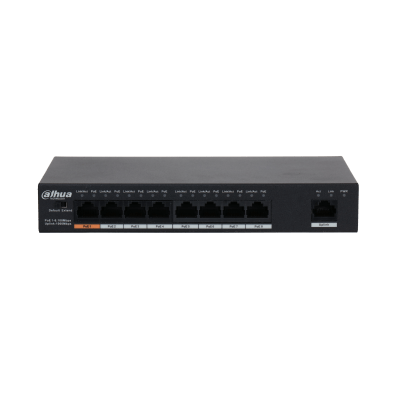 Dahua Technology PFS3009-8ET1GT-96 9-Port Unmanaged Desktop Switch with 8-Port PoE