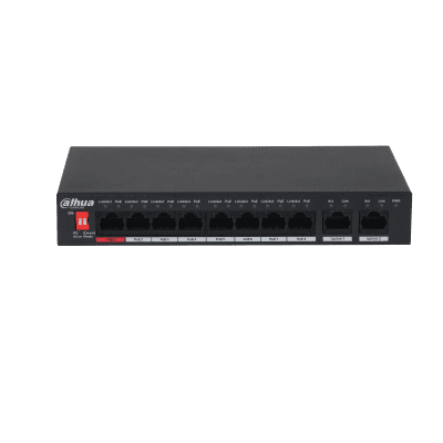 Dahua Technology PFS3010-8ET-96 10-Port Unmanaged Desktop Switch with 8-Port PoE