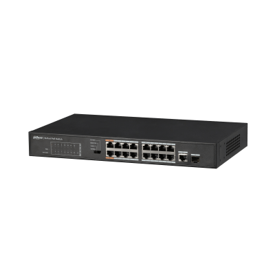 Dahua Technology PFS3117-16ET-135 16-Port FE PoE+ 1-Port Gigabit Combo PoE Switch