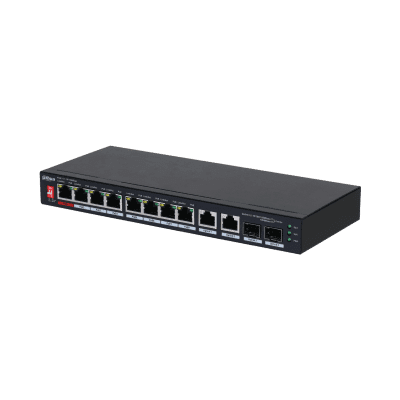 Dahua Technology PFS3210-8ET2GF-96 10-Port Unmanaged Desktop Switch with 8-Port PoE