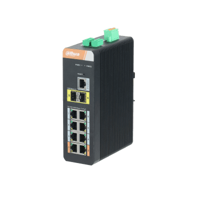 Dahua Technology PFS4210-8GT-DP 10-Port Gigabit Industrial Switch with 8-Port Gigabit PoE (Managed)