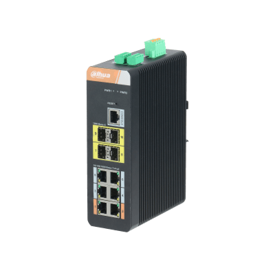 Dahua Technology PFS4410-6GT-DP 10-Port Gigabit Industrial Swicth with 6-Port Gigabit PoE (Managed)