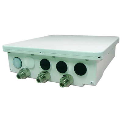 Proxim Wireless Tsunami MP-8150-SUR CCTV transmission system with an integrated 2x2 MIMO 21dBi dual polarised antenna