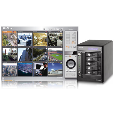 QNAP VS-5012 network video recorder with multi-server monitoring