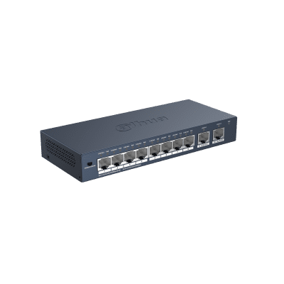 Dahua Technology S3010-8GT-60 10-Port Unmanaged Desktop Gigabit Switch with 8-Port PoE