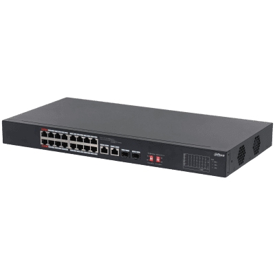 Dahua Technology S3218-16ET-240 18-Port Unmanaged Desktop Switch with 16-Port PoE