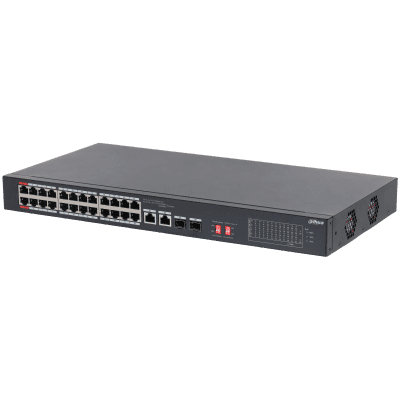Dahua Technology S3226-24ET-375 26-Port Unmanaged Desktop Switch with 24-Port PoE