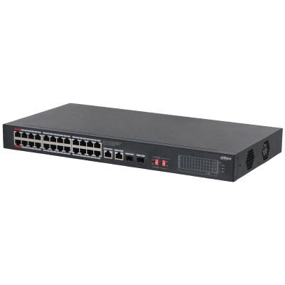 Dahua Technology S3228-24GT-240 28-Port Unmanaged Desktop Gigabit Switch with 24-Port PoE