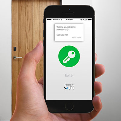 SALTO JustIN mobile app – your smartphone hotel room key