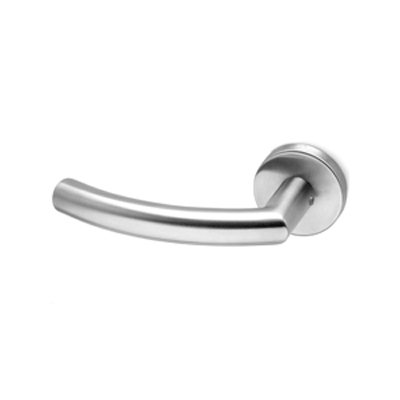 SALTO T handle made of satin stainless steel