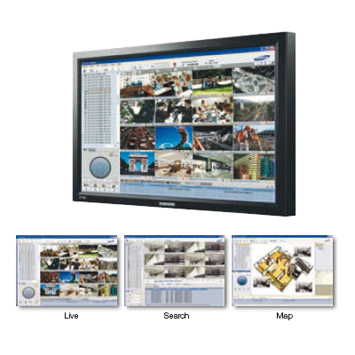 Hanwha Techwin America NET-I viewer CCTV software with remote PTZ control and power area zoom capabilities