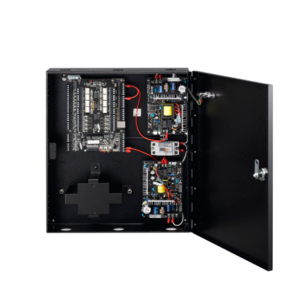 Hanwha Techwin America SSA-P421(T)E intelligent 4 door access control panel with PSU and TCP/IP support