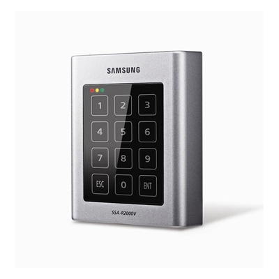 Hanwha Techwin America SSA-R2000V vandal resistant, water & dust resistant proximity / smart card & PIN reader