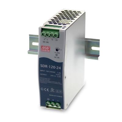 BCDVideo SDR-120-24 120W Single Output Industrial DIN RAIL with PFC Function