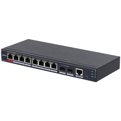 Dahua Technology SG4010P-2F 10-Port Managed Desktop Gigabit Switch with 8-Port PoE