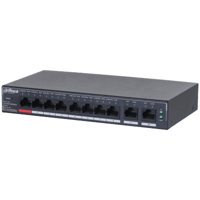 Dahua Technology SG4010P 10-Port Cloud Managed Desktop Gigabit Switch with 8-Port PoE