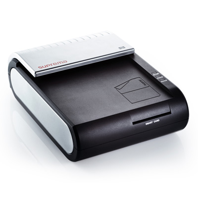 Suprema RealPass-S is a compact one-step e-Passport reader