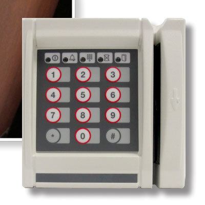 AMAG S640 magstripe keypad reader