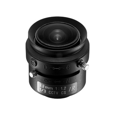 Tamron 13FM22IR ultra wide lens with 2.2 mm focal length
