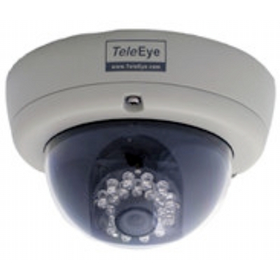 TeleEye DF286 outdoor IR dome camera with 480 TVL