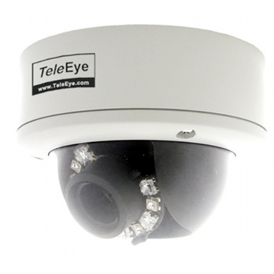TeleEye DF288 outdoor IR dome camera with 540 TVL and auto iris