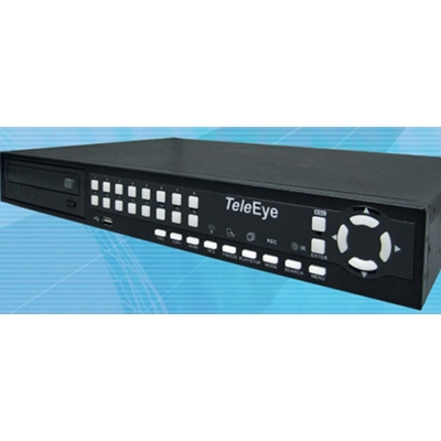 TeleEye RN684 is a 4-input DVR with 2 internal hard drives and a built-in CD writer. 