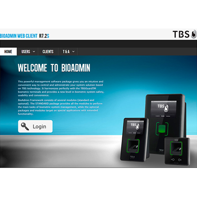 Touchless Biometric Systems (TBS) BIOMANAGER web-based management software