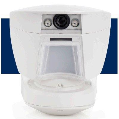 Visonic TOWER CAM PG2 wireless outdoor mirror PIR motion detector and integrated camera