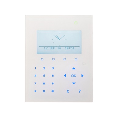 Vanderbilt SPCK520 compact keypad with graphical display and audio