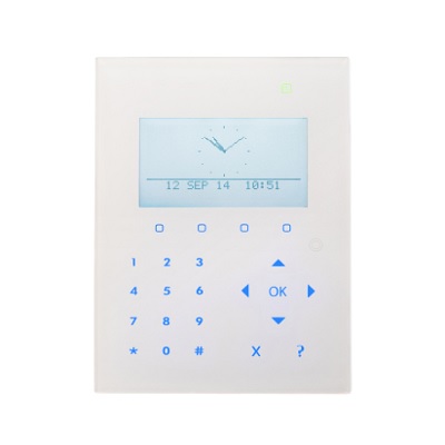 Vanderbilt SPCK521.100-N compact keypad with graphical display, card reader and audio