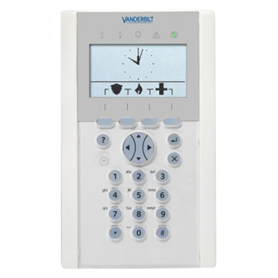 Vanderbilt SPCK620.100 LCD keypad with graphical display