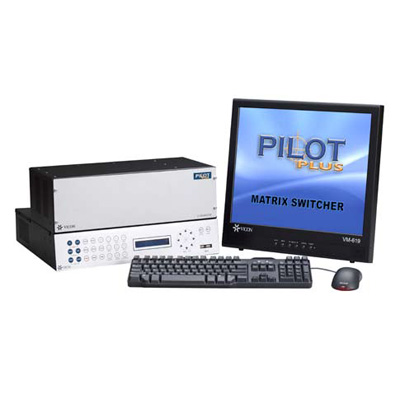 Vicon V1544 matrix switcher able to manage up to 128 cameras