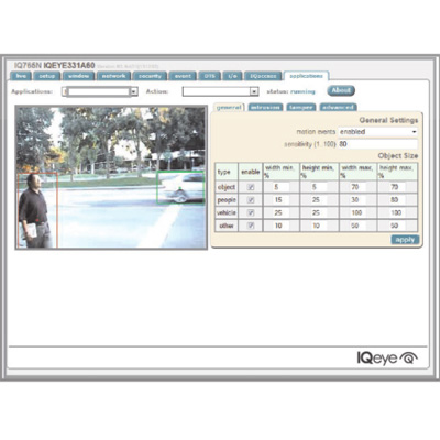 Vicon Analytics, embedded in the IQeye family of Vicon cameras, provides actionable insights